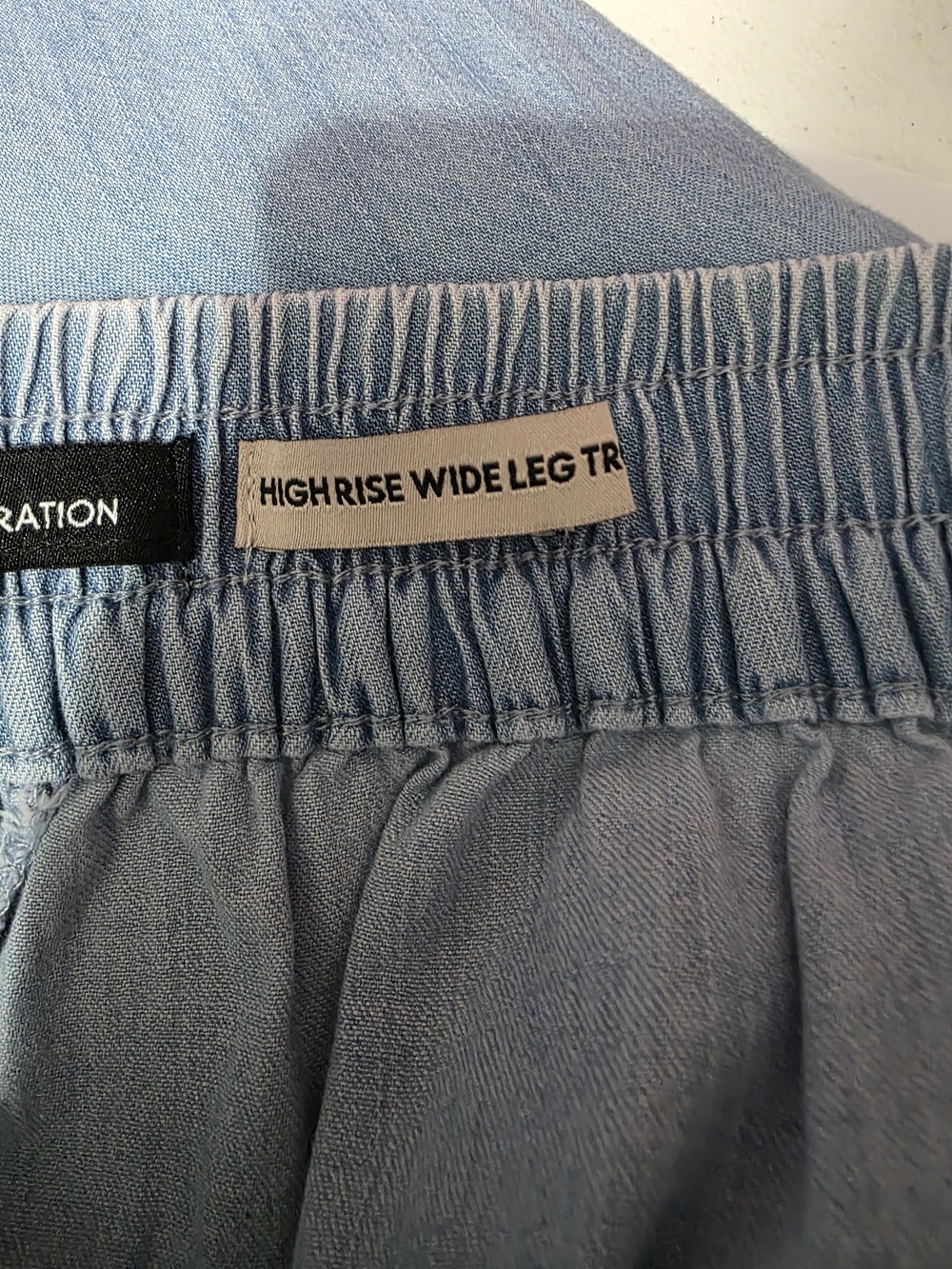 BCBGeneration Light Blue Elastic Waist High-Rise Pants. NWOT - Picture 5 of 6
